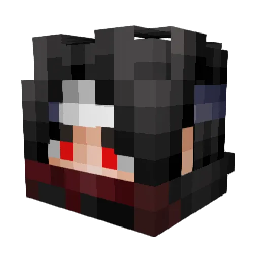 XInbel Minecraft avatar head, 3D render