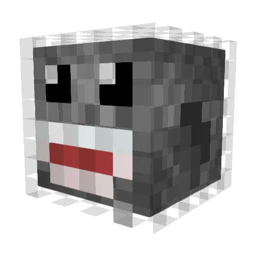 XJBSV Minecraft avatar head, 3D render