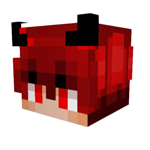 XJinwu Minecraft avatar head, 3D render