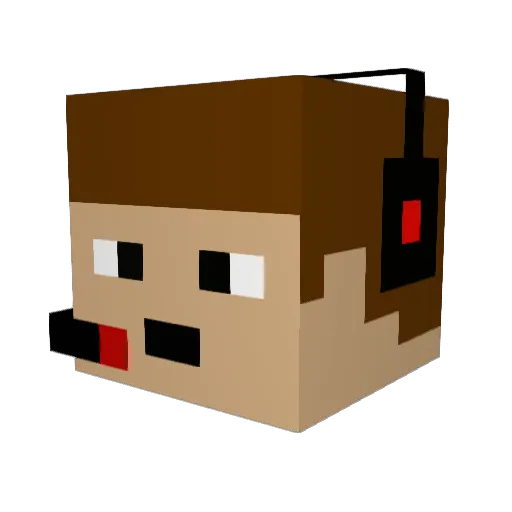 XJor12 Minecraft avatar head, 3D render