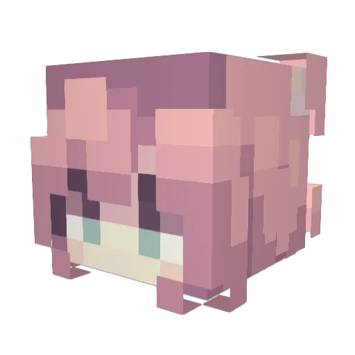 XKCA0 Minecraft avatar head, 3D render