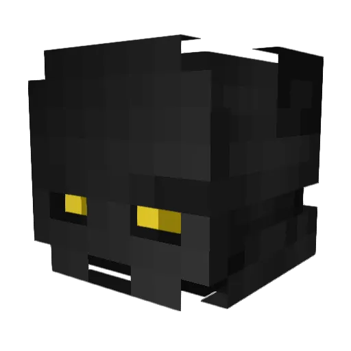 XKG Minecraft avatar head, 3D render
