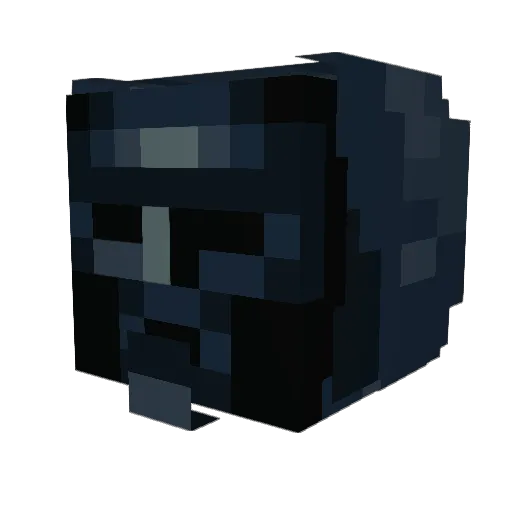 XKGD Minecraft avatar head, 3D render
