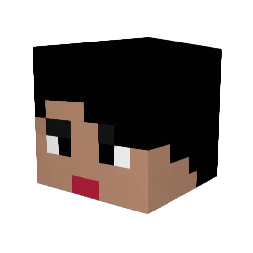 XKenbo Minecraft avatar head, 3D render