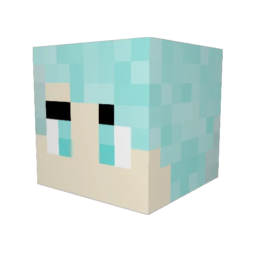 XKillerReaperX1 Minecraft avatar head, 3D render