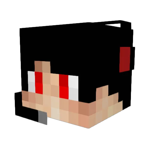 XKingSoloX Minecraft avatar head, 3D render