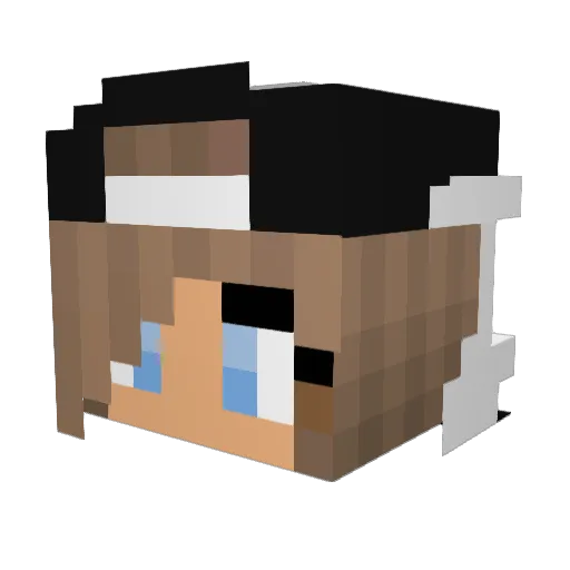 XKingusiaX Minecraft avatar head, 3D render