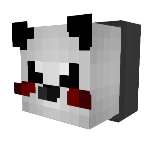 XKorbi Minecraft avatar head, 3D render