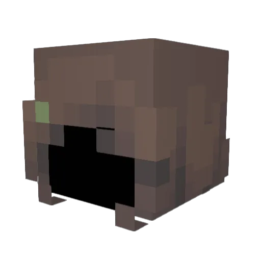 XL3M0NADEX Minecraft avatar head, 3D render