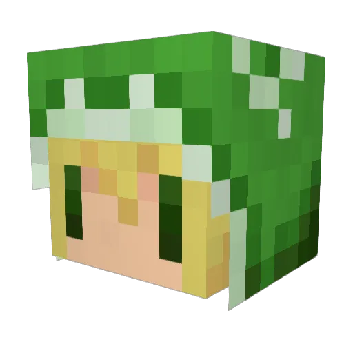 XLCheese Minecraft avatar head, 3D render