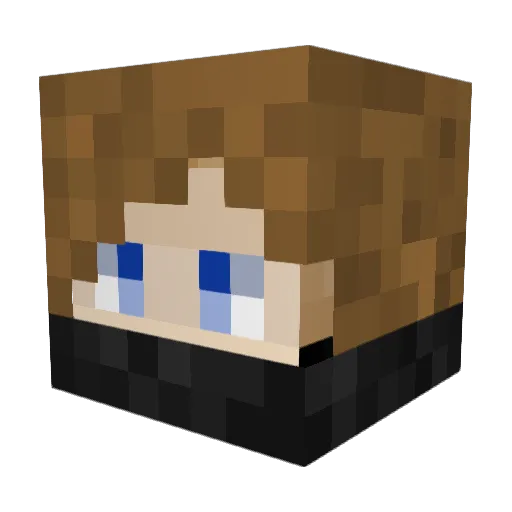 XLCx_ Minecraft avatar head, 3D render