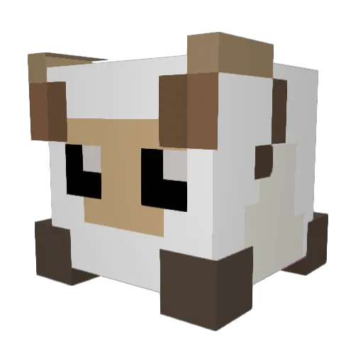 XLMKing Minecraft avatar head, 3D render
