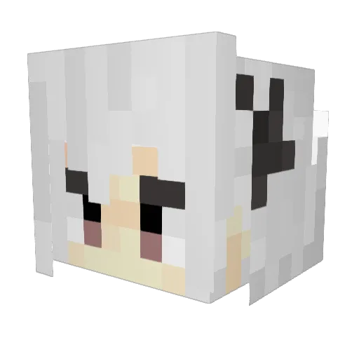 XLPenguin128 Minecraft avatar head, 3D render