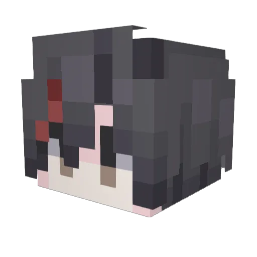 XLYleon Minecraft avatar head, 3D render