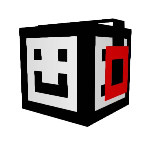 XLZ567 Minecraft avatar head, 3D render