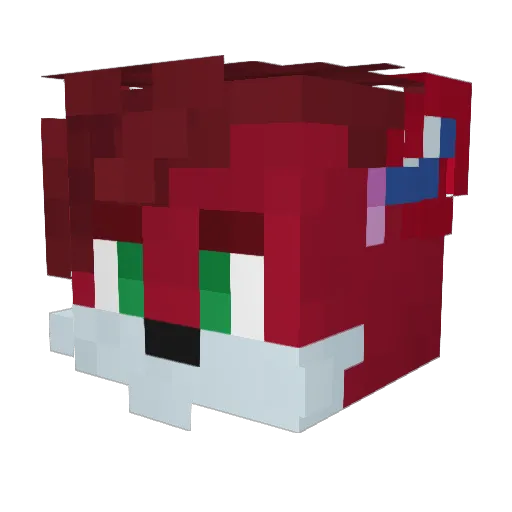 XL_Pirs Minecraft avatar head, 3D render