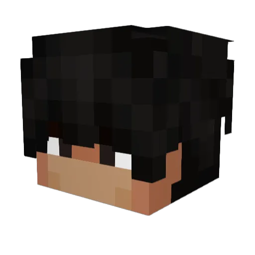 XLassdenScheisX Minecraft avatar head, 3D render