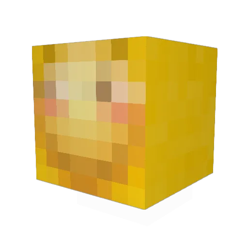 XLingYu Minecraft avatar head, 3D render