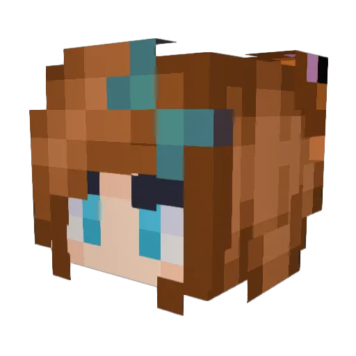 XLone123 Minecraft avatar head, 3D render