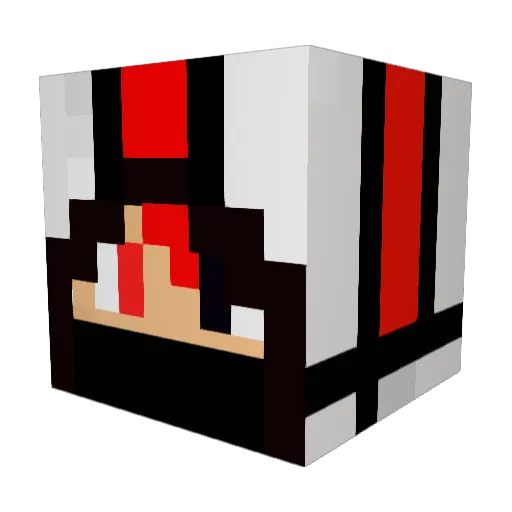 XLordLuziferX Minecraft avatar head, 3D render
