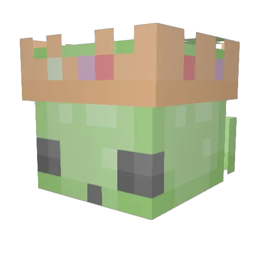 XLunaWolfX Minecraft avatar head, 3D render