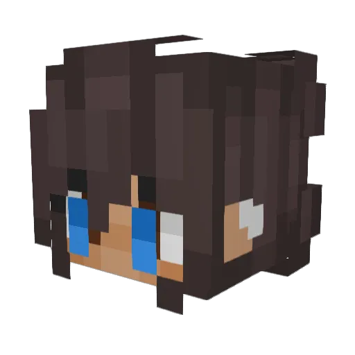 XLys10X Minecraft avatar head, 3D render
