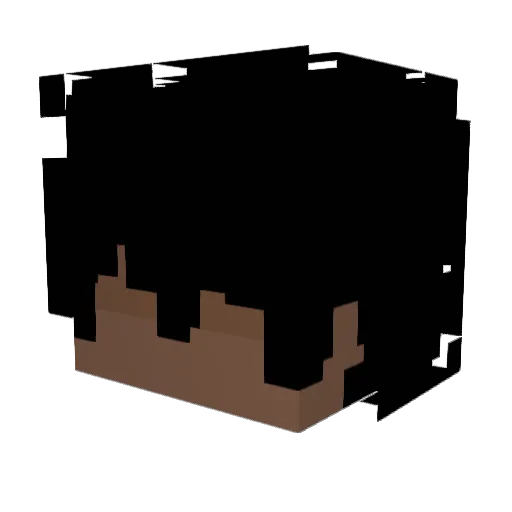 XM2096 Minecraft avatar head, 3D render