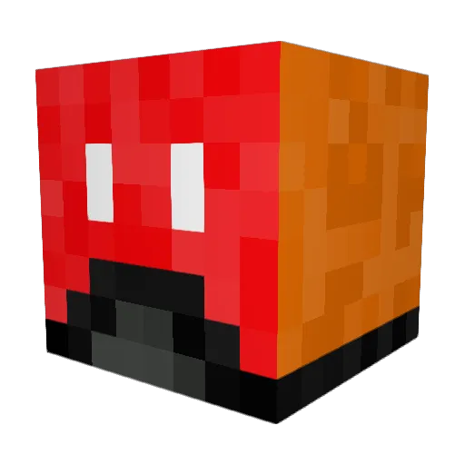 XMAN1457 Minecraft avatar head, 3D render