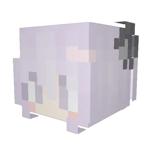 XMDJQJQ Minecraft avatar head, 3D render