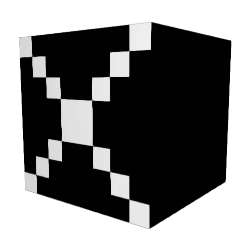 XMJK Minecraft avatar head, 3D render