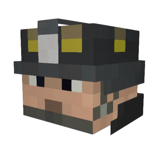 XMLGamer19 Minecraft avatar head, 3D render