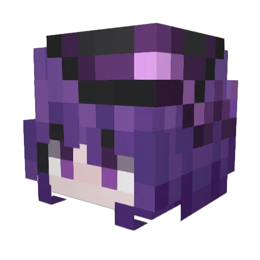 XMM010 Minecraft avatar head, 3D render