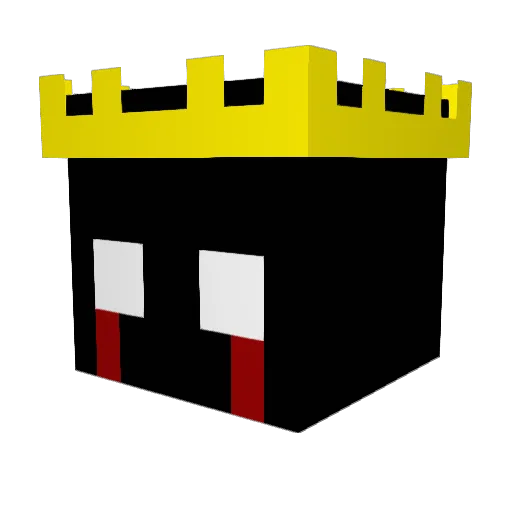 XMONER Minecraft avatar head, 3D render