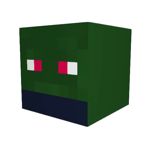 XMOTEAM Minecraft avatar head, 3D render