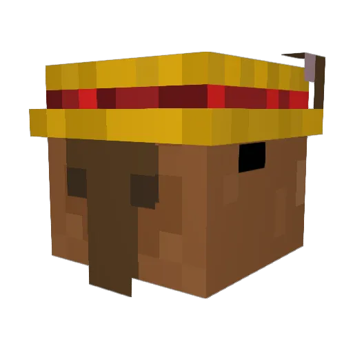 XMQZM Minecraft avatar head, 3D render