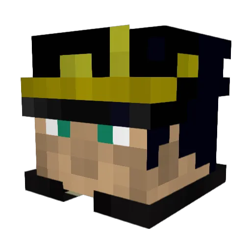 XMZLoser_ Minecraft avatar head, 3D render