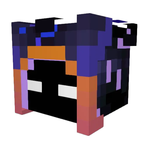 XM_CDJ Minecraft avatar head, 3D render
