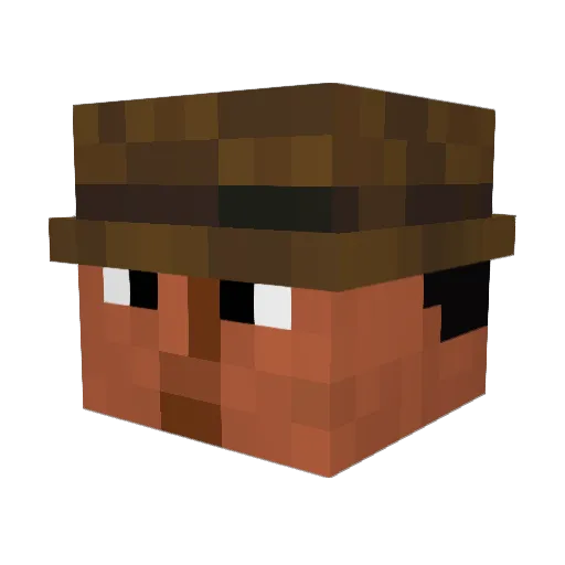 XMabbX Minecraft avatar head, 3D render