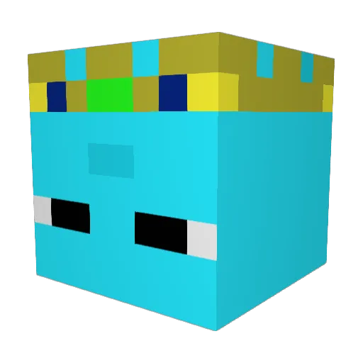 XMaxisbackX Minecraft avatar head, 3D render
