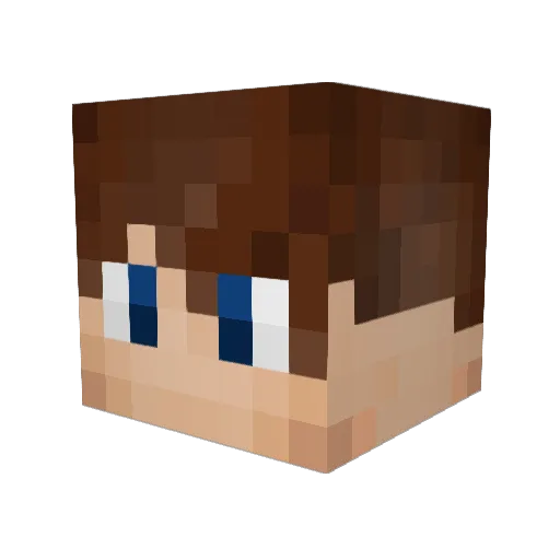 XMeinerX Minecraft avatar head, 3D render