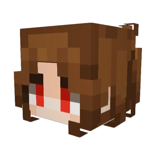 XMinerZD Minecraft avatar head, 3D render