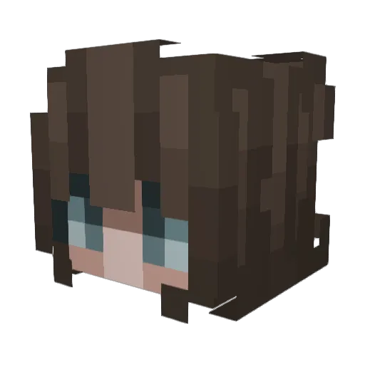 XMiniMoonX Minecraft avatar head, 3D render