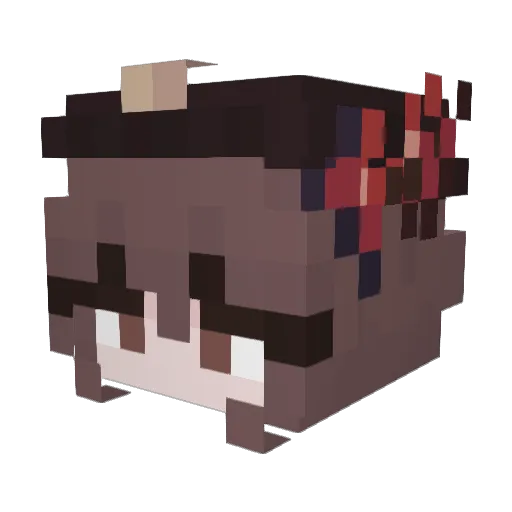 XMizo0X Minecraft avatar head, 3D render