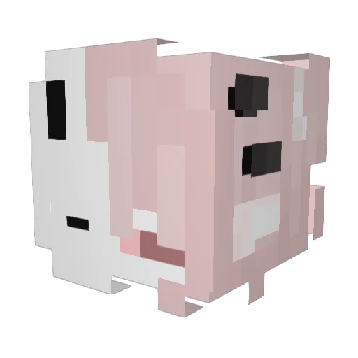 XMoOxOX Minecraft avatar head, 3D render