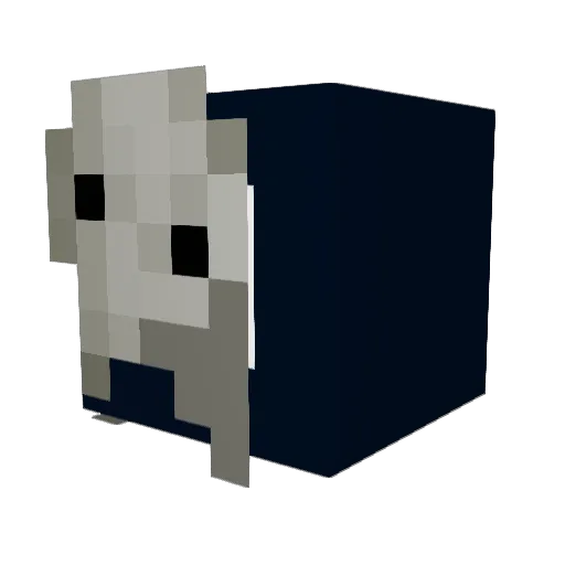 XMochina Minecraft avatar head, 3D render