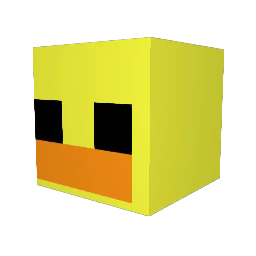 XMonkey2016 Minecraft avatar head, 3D render
