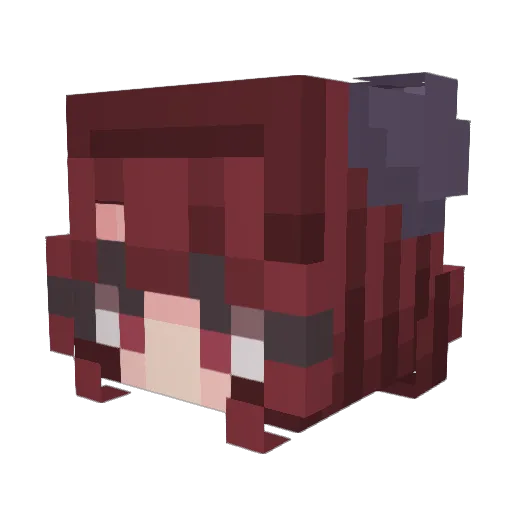 XMoonX4 Minecraft avatar head, 3D render