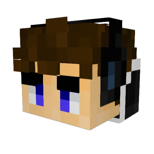 XMorgonionX Minecraft avatar head, 3D render