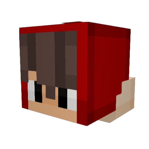 XMrBananasX Minecraft avatar head, 3D render