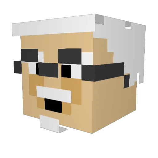 XMrBojanglesXII Minecraft avatar head, 3D render